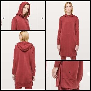 Lululemon Rappu Hoodie Dress *LAB  Zesty Auburn Sz6  *EXCELLENT CONDITION